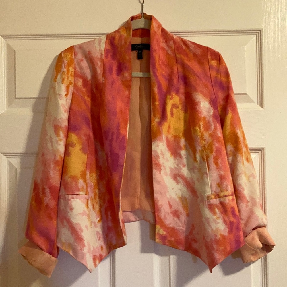 Jessica Simpson tie dyed blazer